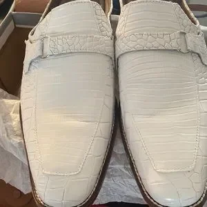 White Stacy Adams Memory Foam slightly used Gators Stacy Adams - White Synchro Casual Elegant Shoes – Top Tailors main image 3